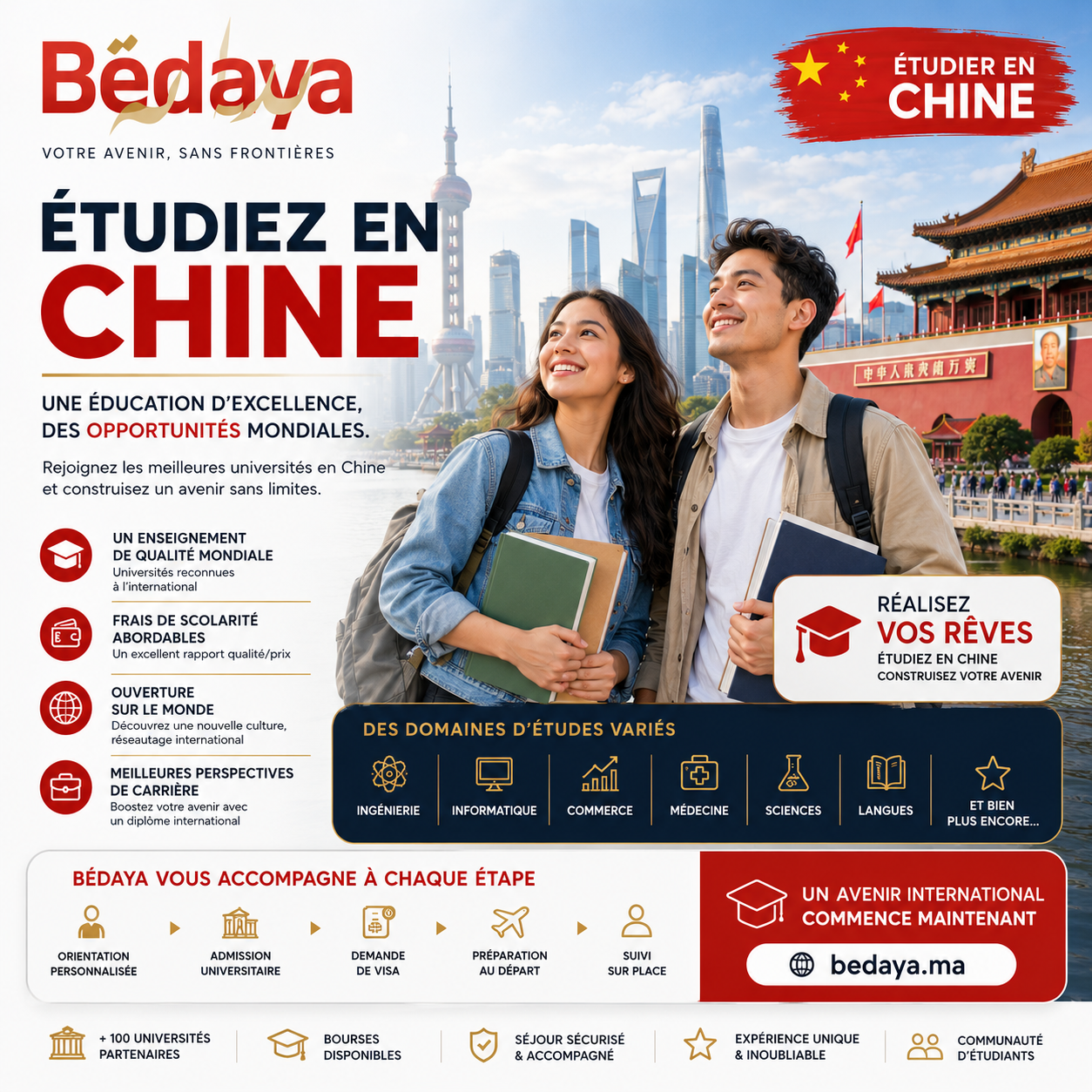 Study in China from Morocco guide for Moroccan students